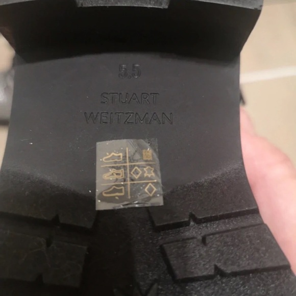 Stuart Weitzman Silver Ankle Boots - Picture 7 of 9